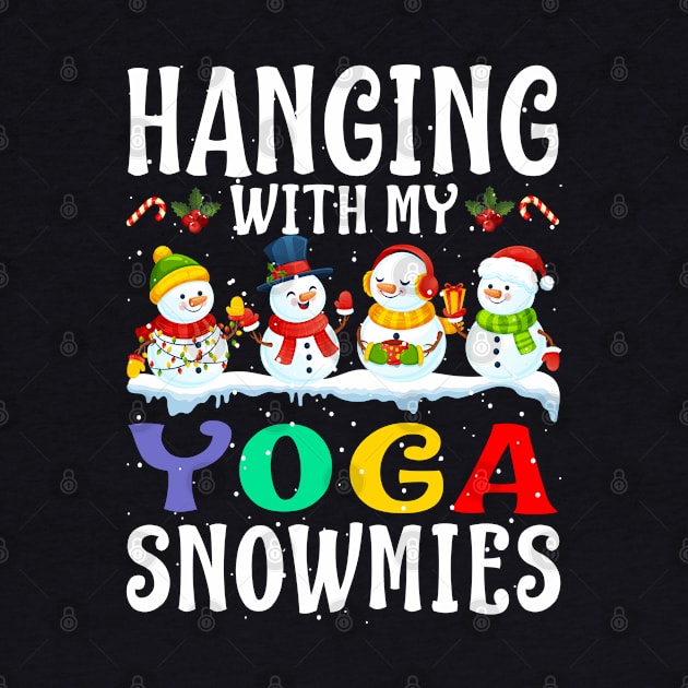 Hanging With My Yoga Snowmies Teacher Christmas by intelus